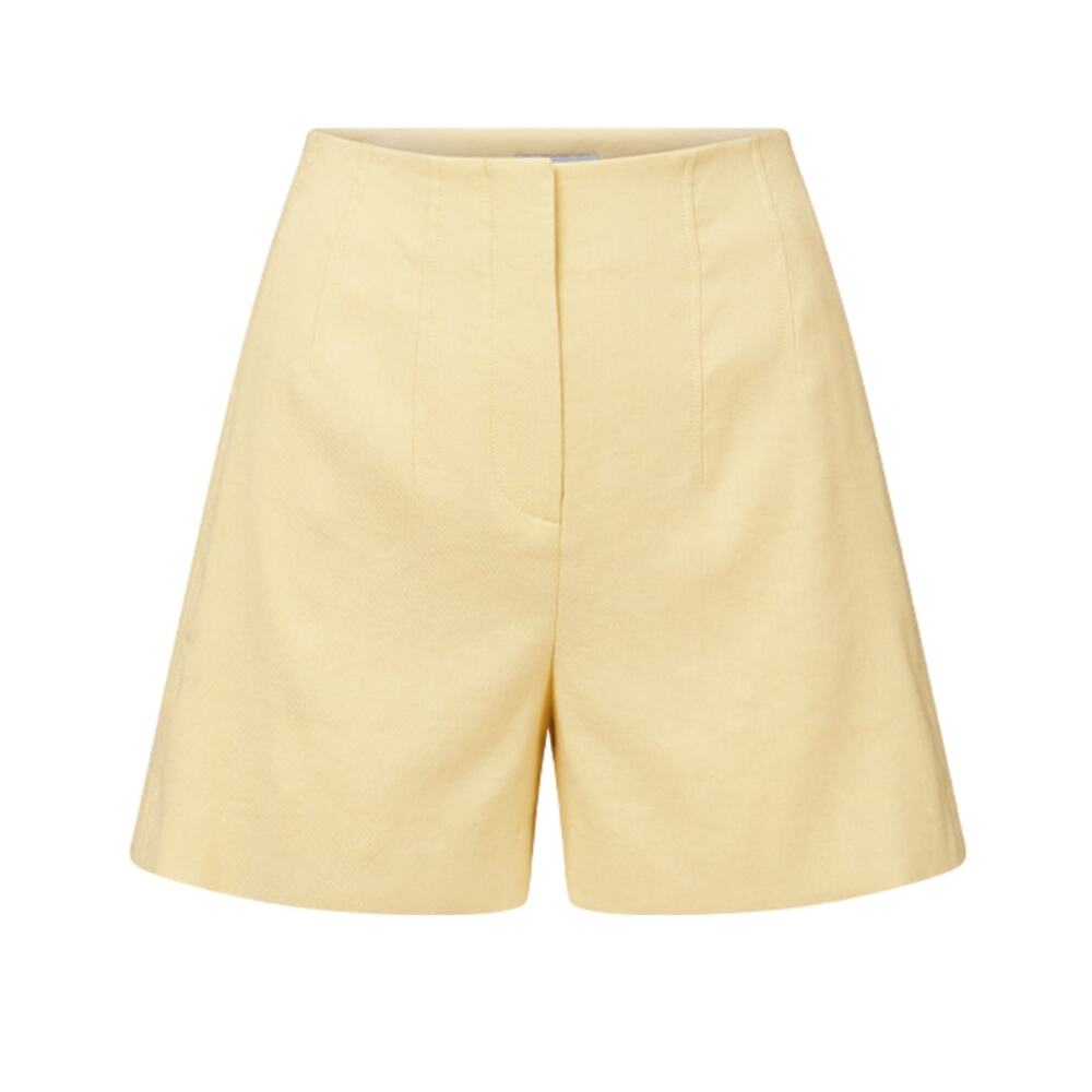 Veronica Beard Tailored Yellow Brit Shorts Size 2